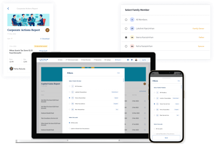 Visual indicating nominating family account manager to access your reports