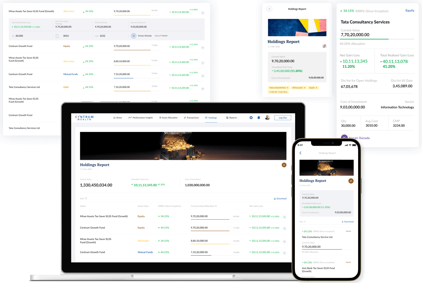 Holdings Report in Wealthverse