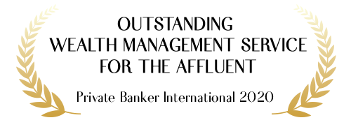 Visual Indicating Outstanding Wealth Management Service for the Affluent - 2020