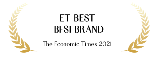 Visual Indicating ET Best BFSI Brand - 2021